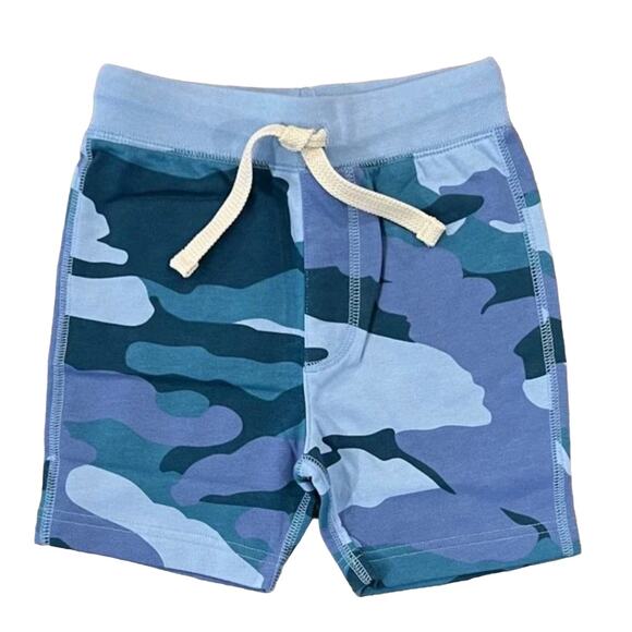 NWT J. Crew Crewcuts Boy's Pull-On Blue Camouflage Shorts - Picture 1 of 9